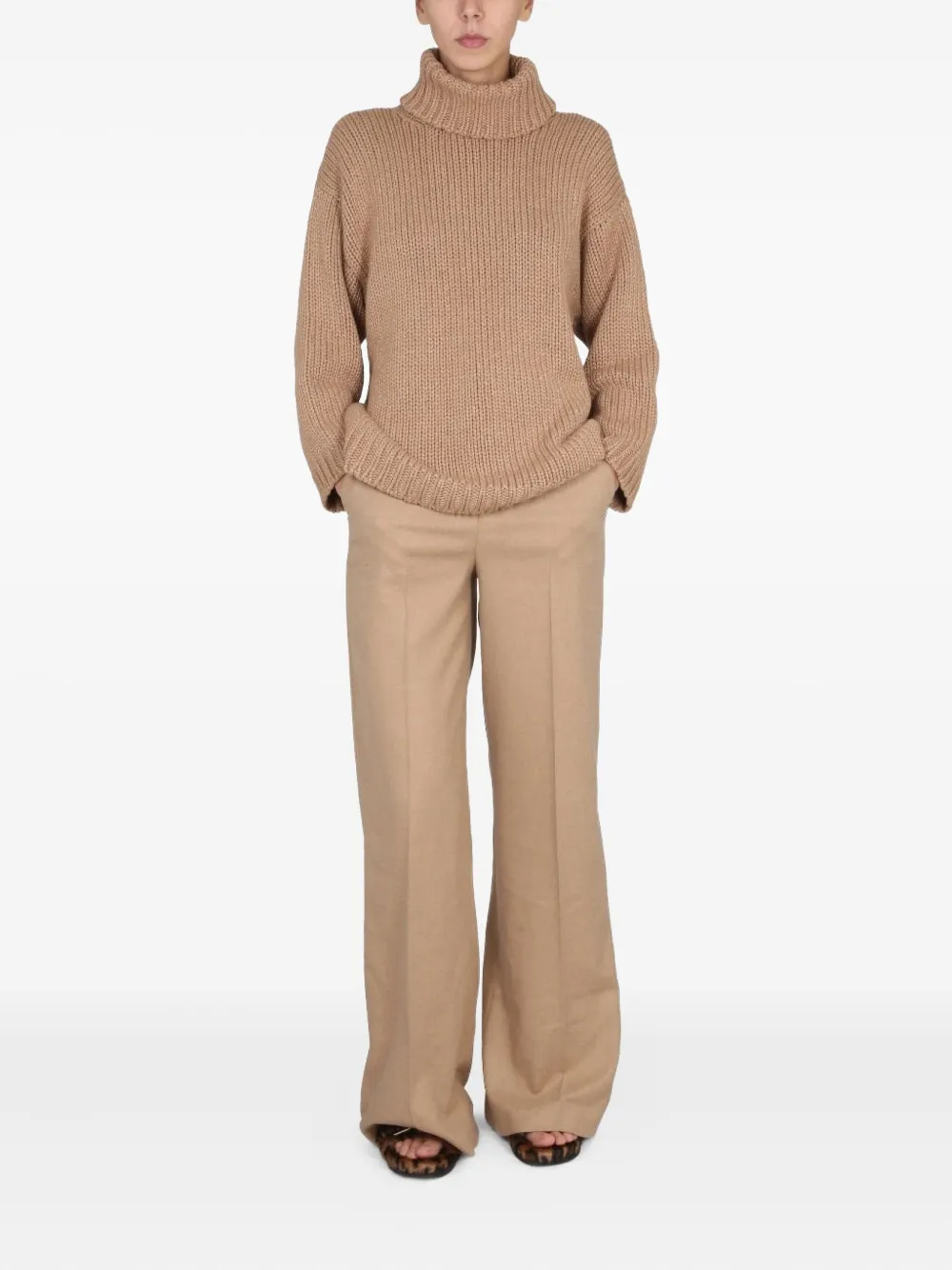 RED Valentino belt-loop trousers - Beige