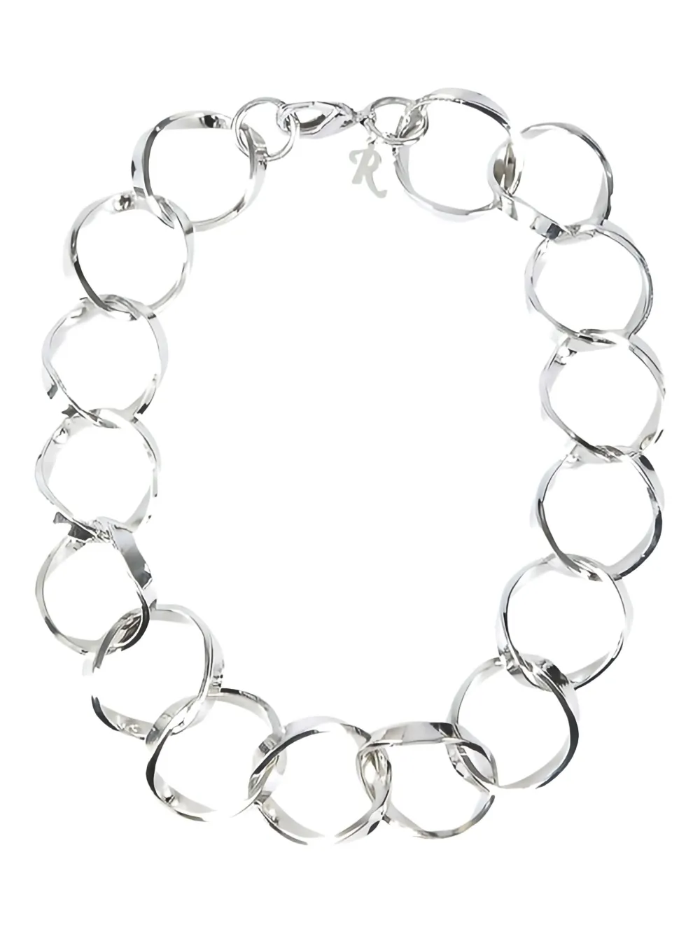 Raf Simons twisted link necklace | Silver | Image 1