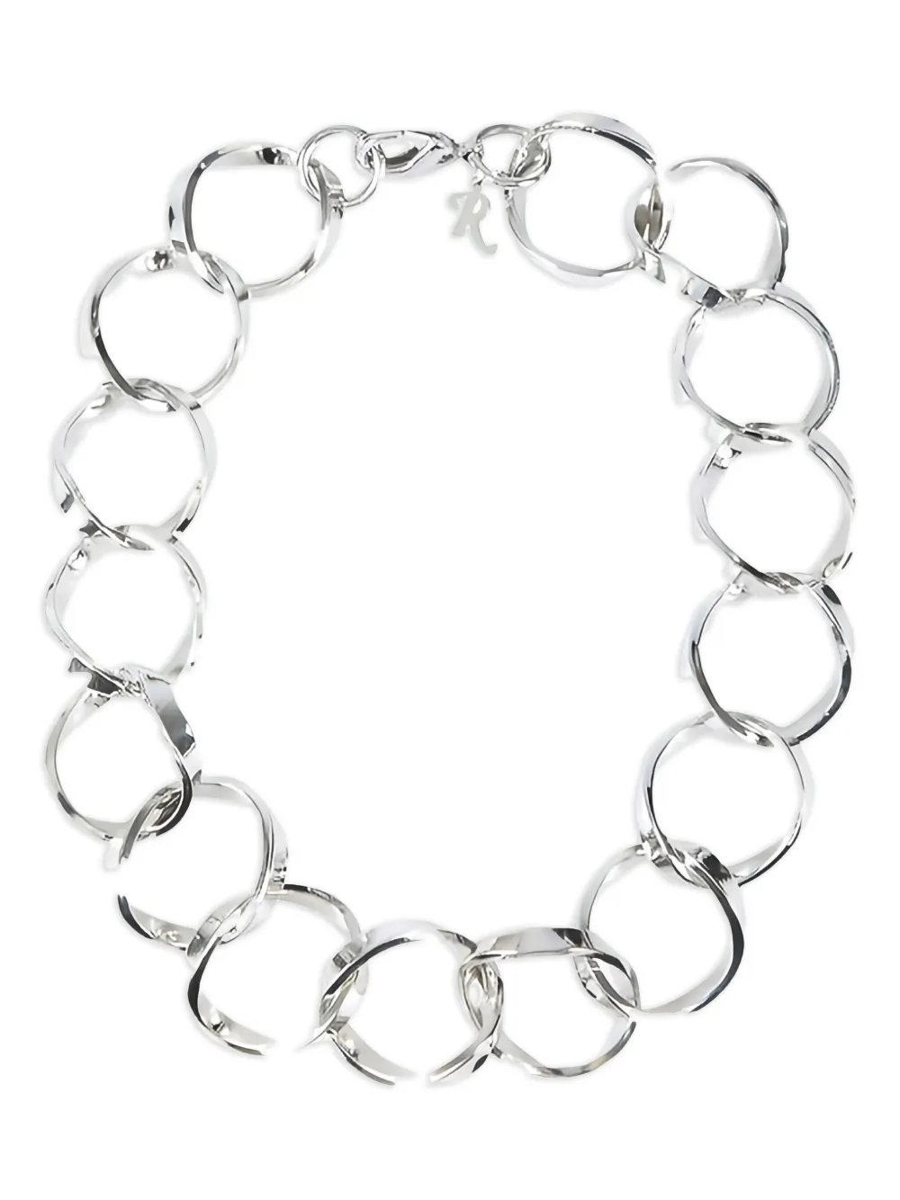 Raf Simons twisted link necklace | Silver | Image 1