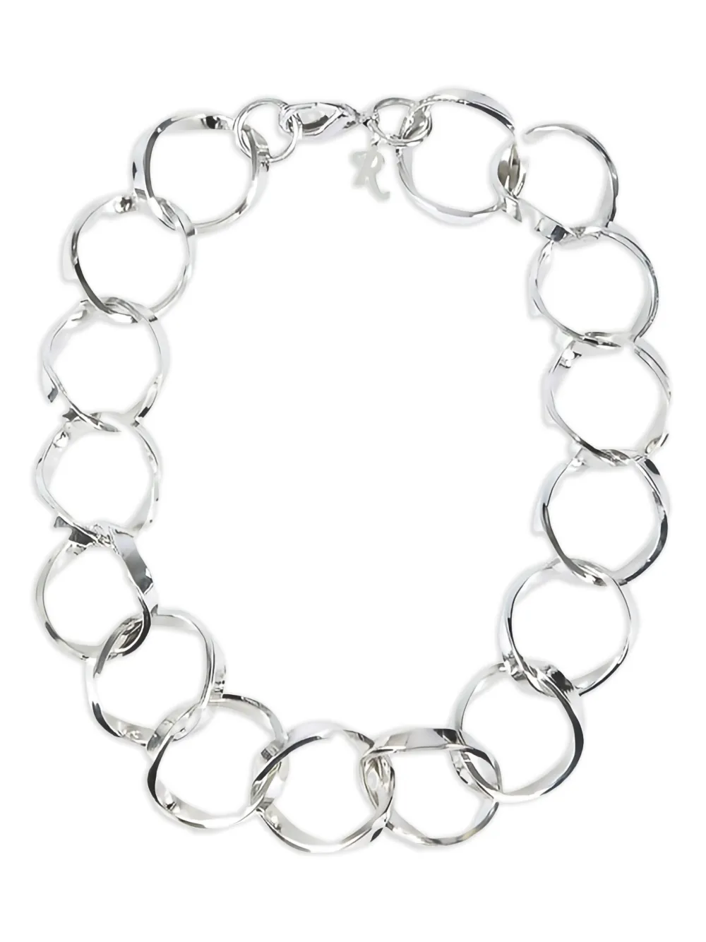 Raf Simons twisted link necklace | Silver | Image 1