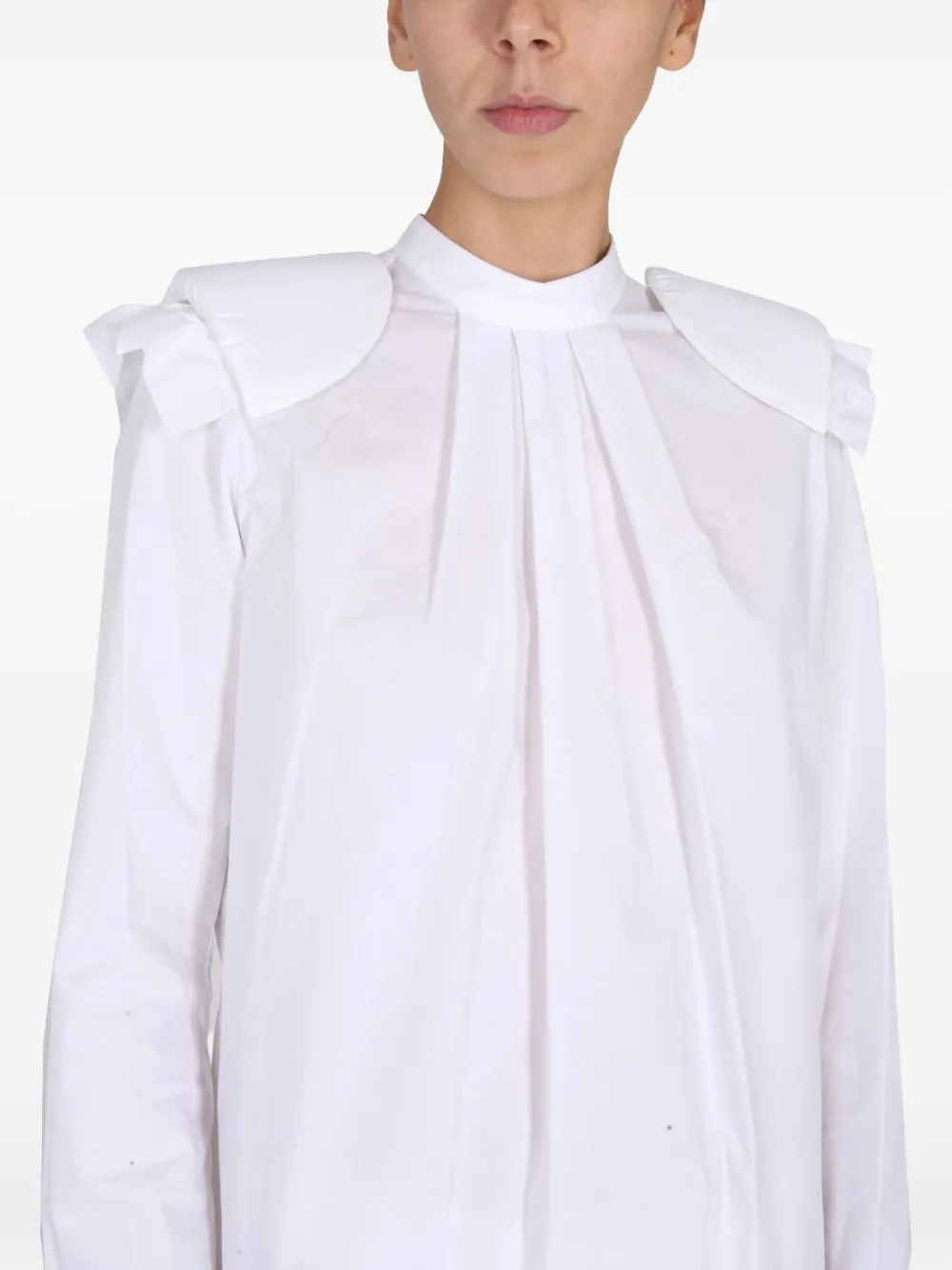 Raf Simons Ruffled Maxi Dress In White
