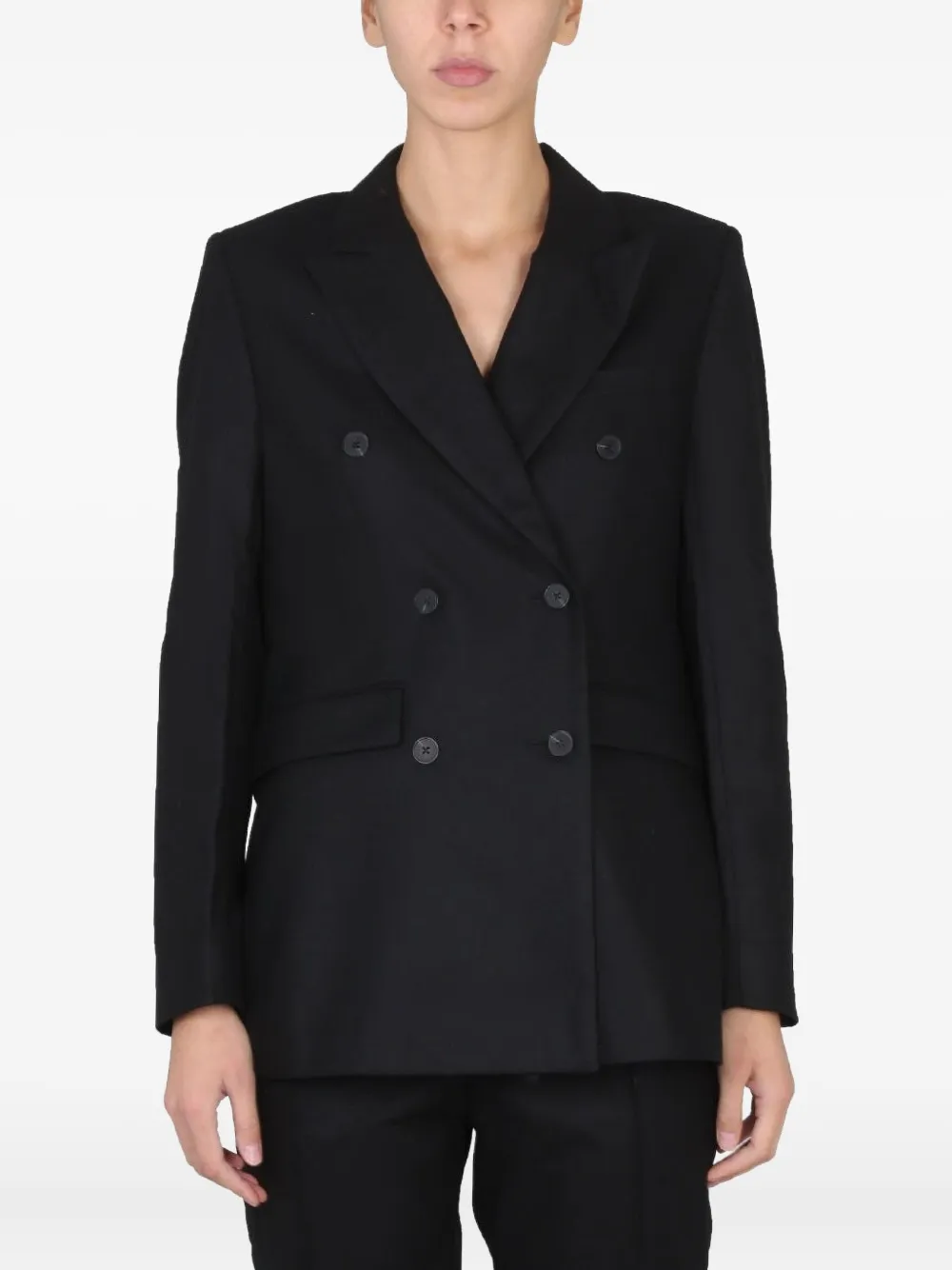 REMAIN blazer con doble botonadura | negro | Image 1