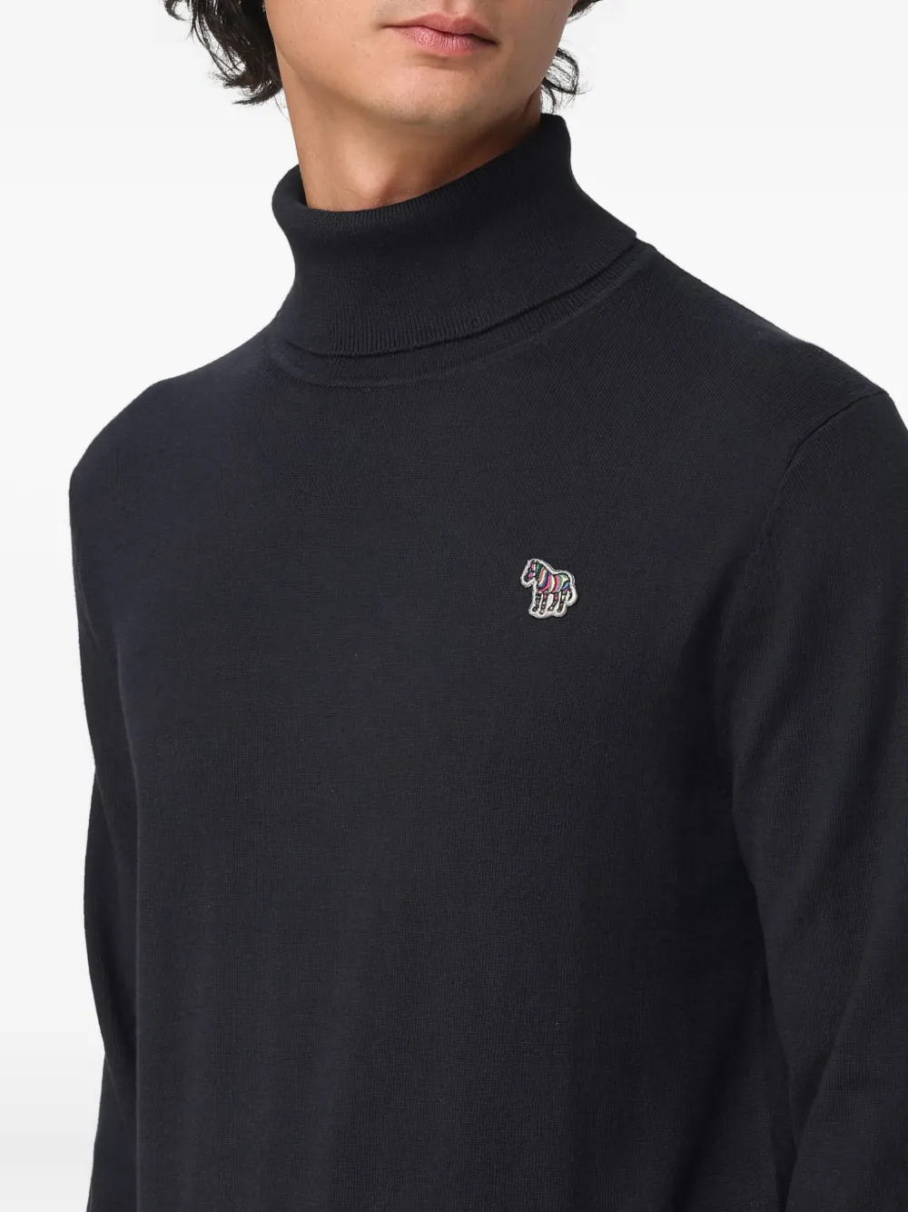 PS Paul Smith Coltrui met zebradetail Zwart