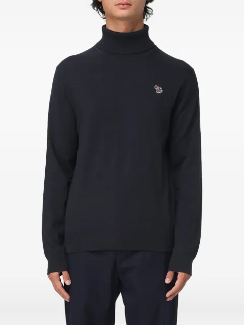 PS Paul Smith turtleneck zebra-detail sweater
