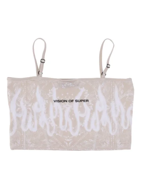 Vision Of Super flame-print top