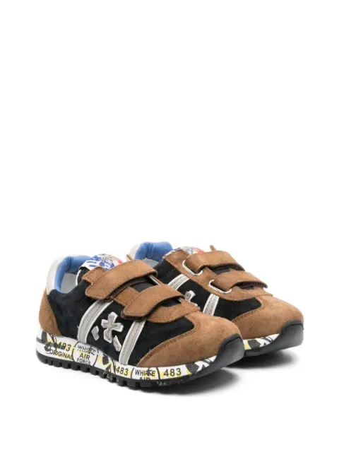 Premiata Kids appliqué strap trainers