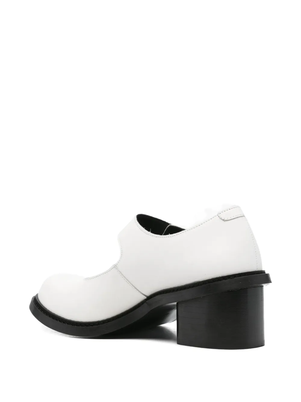Comme Des Garçons X Phileo 75mm Leather Pumps In White