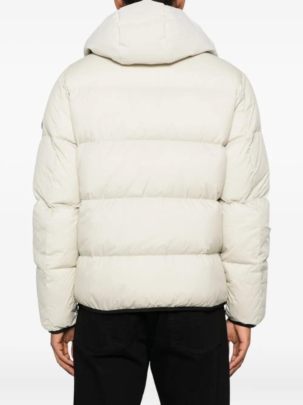 Moncler Forez hooded quilted jacket Beige