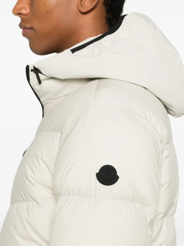 Moncler Forez Hooded Quilted Jacket | Neutrals | FARFETCH