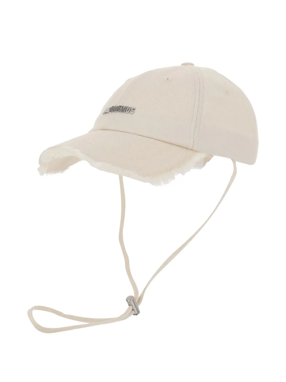 Jacquemus The Artichaut pet met franje afwerking Beige