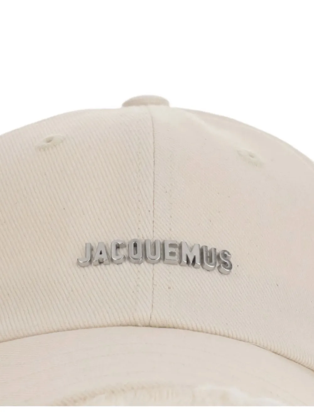 Jacquemus The Artichaut pet met franje afwerking Beige
