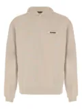 Jacquemus The Gros Grain logo-plaque hooded sweatshirt - Neutrals