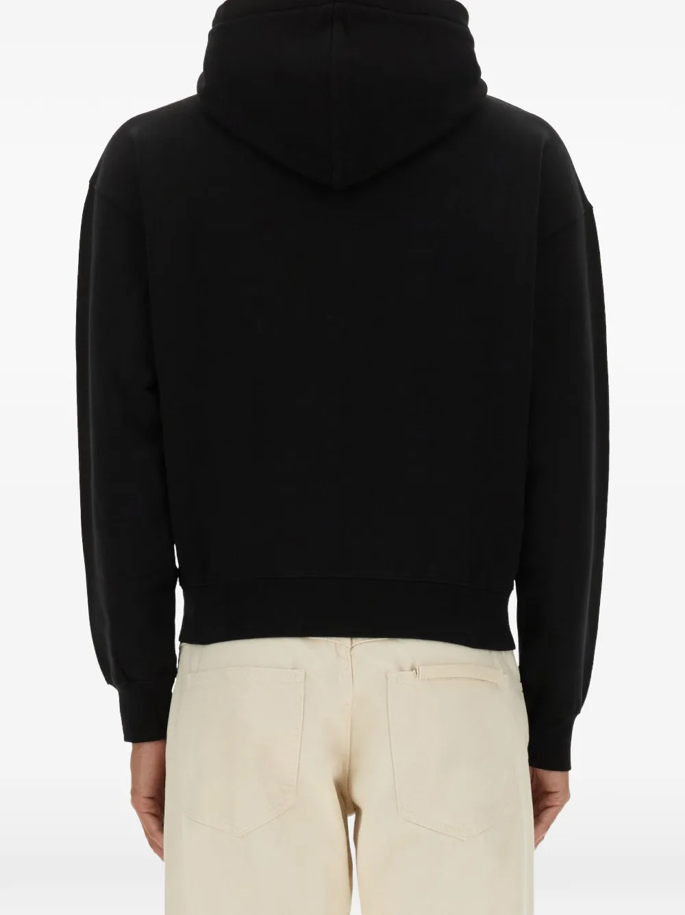Jacquemus The Gros Grain sweater met capuchon en rits Zwart