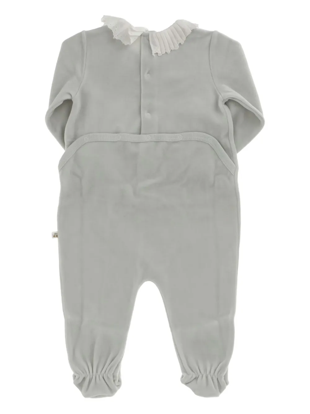 Bonpoint Héritière pyjama met geplooide kraag - Grijs