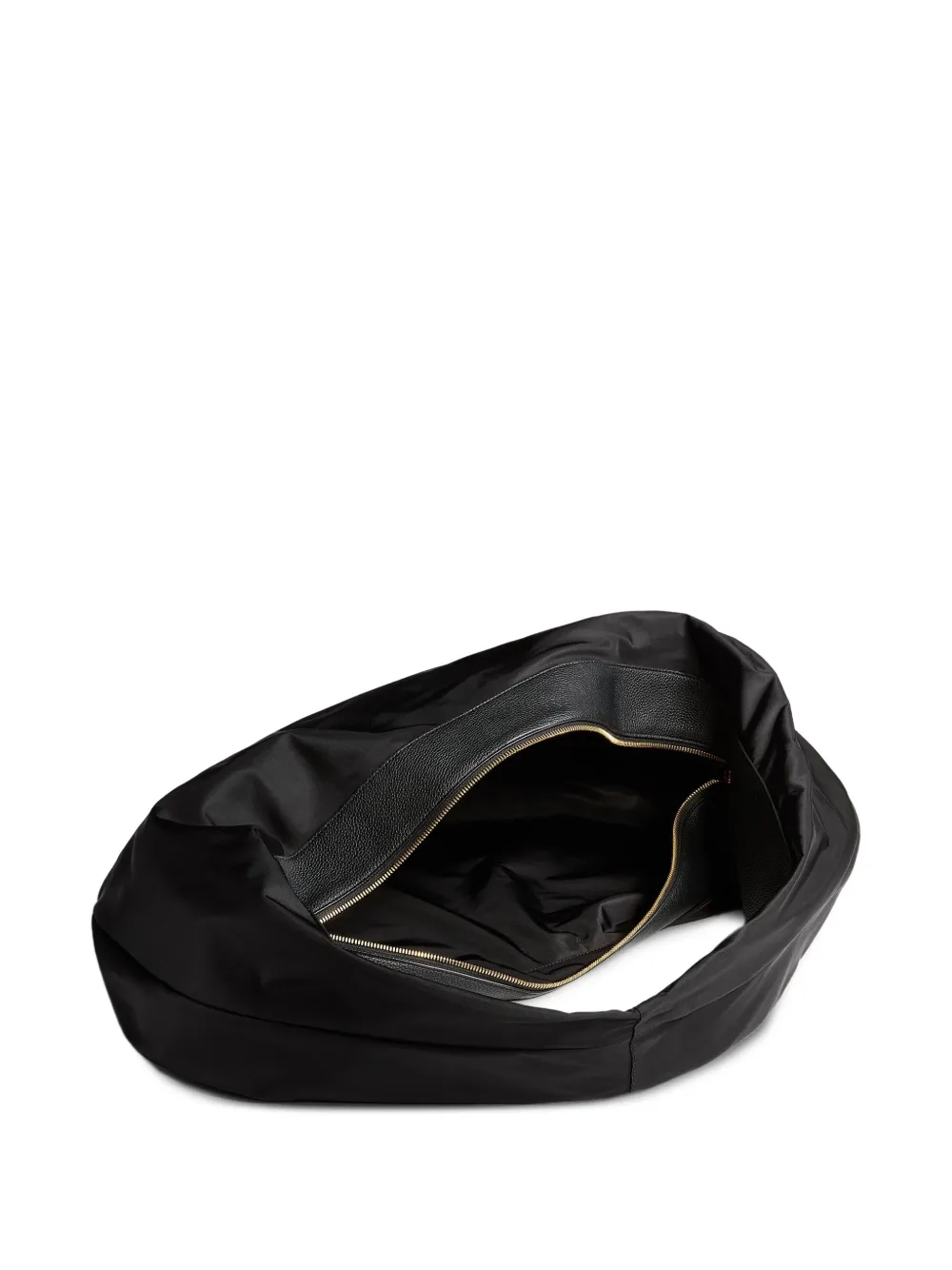 KHAITE Extra Large Olivia Hobo Shoulder Bag in Black, view 4