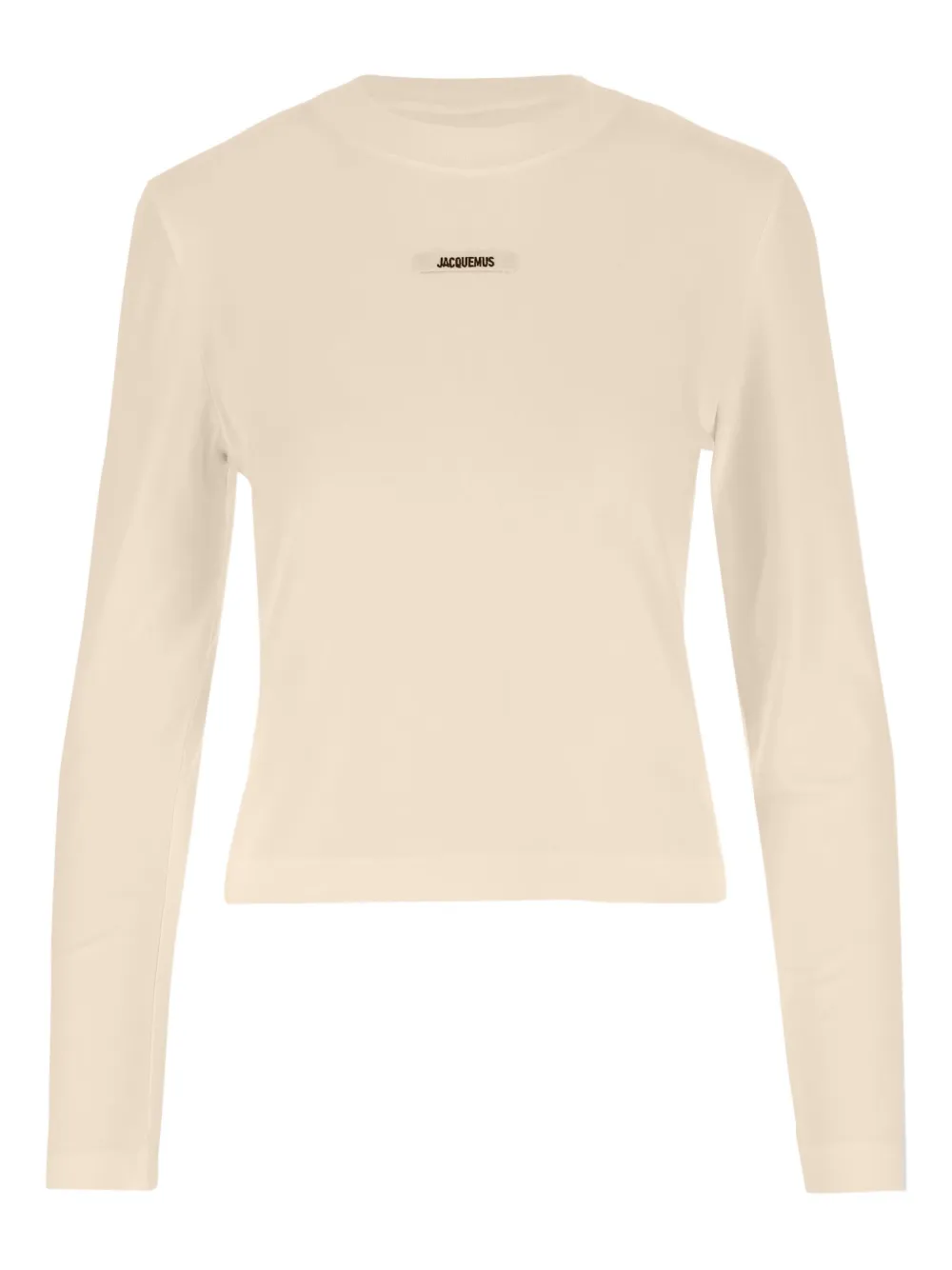 Jacquemus Le Gros Grin logo-detail long-sleeve T-shirt | Neutrals | Image 1