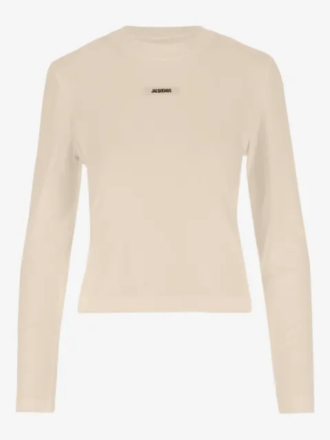 Jacquemus playera Le Gros Grin manga larga con detalle del logo