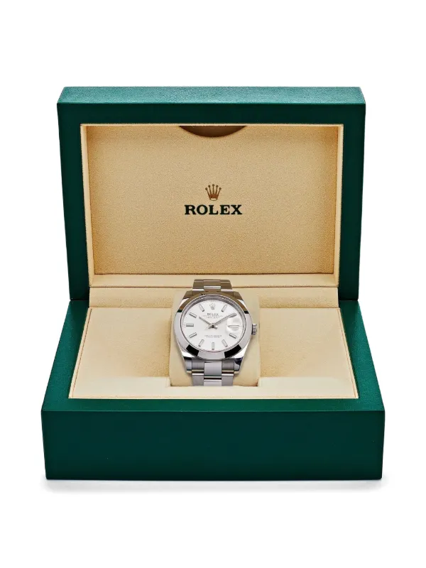 ロレックス空箱OYSTER PERPETUAL Rolex 2024 Oyster Perpetual 41mm | Silver | FARFETCH