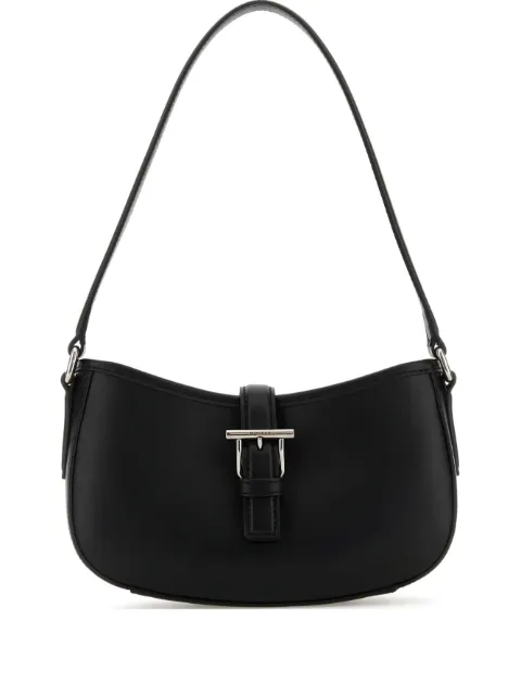 Alexander McQueen Mini T-Bar buckle-fastening calfskin shoulder bag