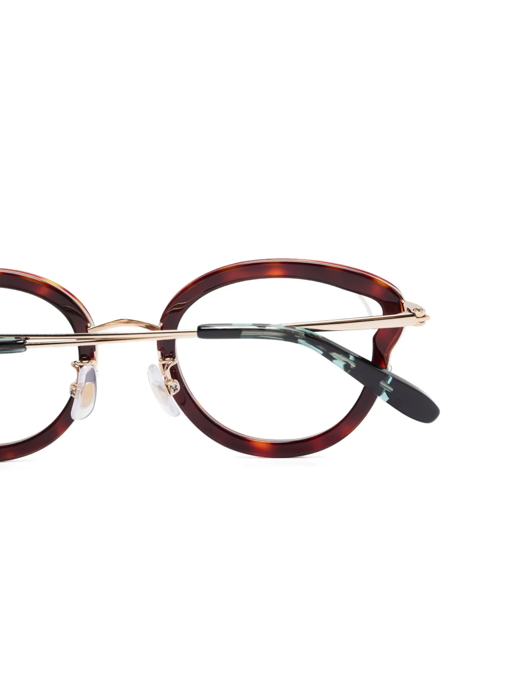  Megane And Me Ines Tortoiseshell-pattern Glasses - Brown 