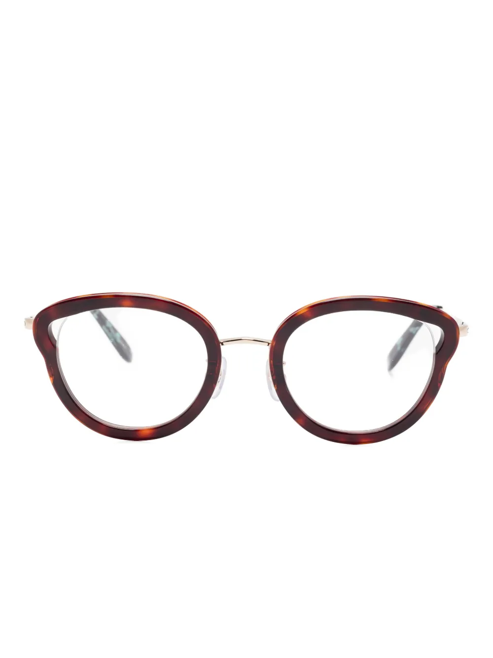 Megane and Me Ines トータスシェル眼鏡フレーム - ブラウン Megane and Me Ines トータスシェル眼鏡フレーム - ブラウン