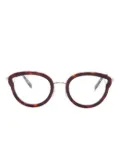 Megane and Me Ines tortoiseshell-pattern glasses - Brown