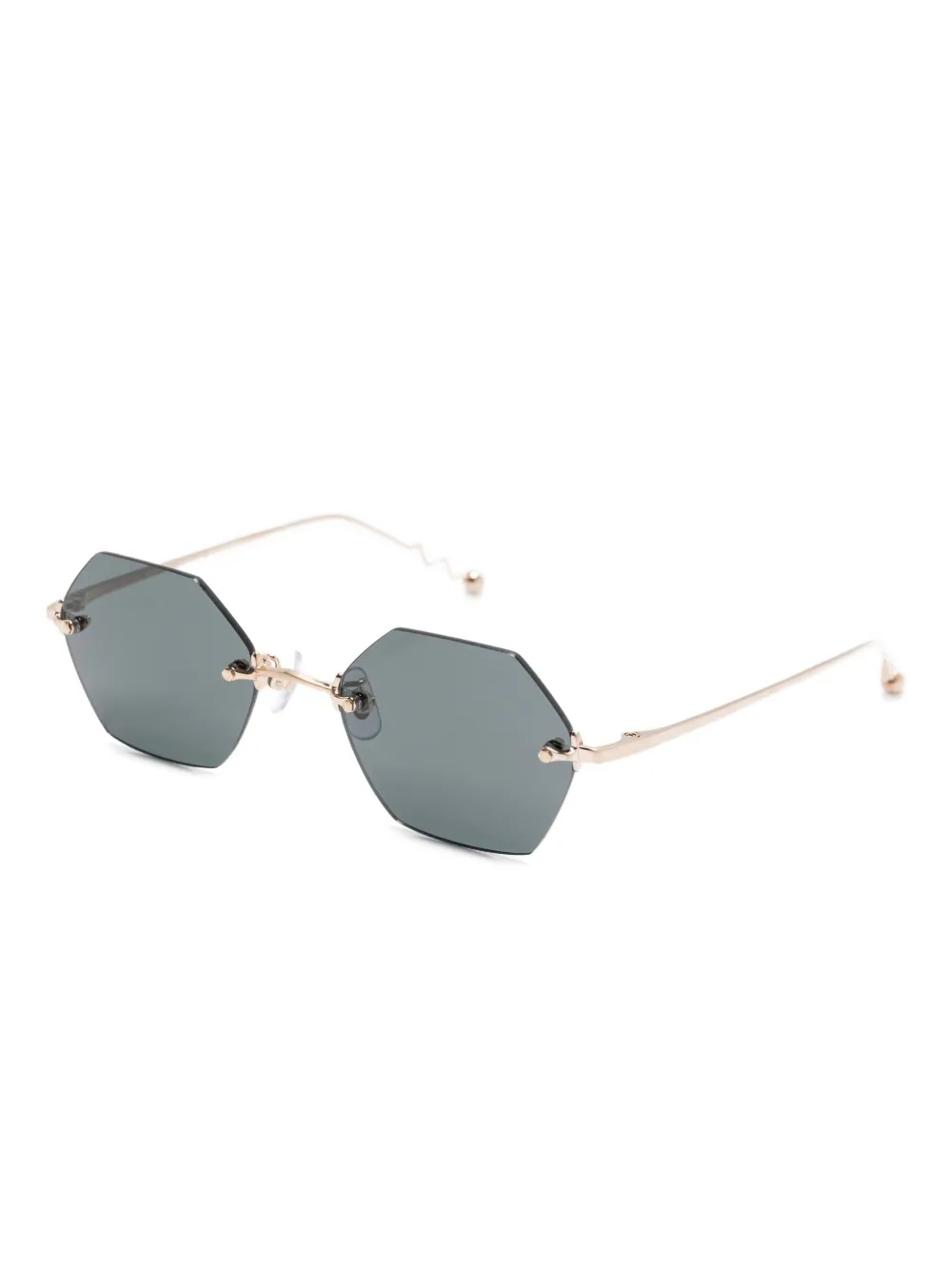 Megane and Me Luca geometric-frame sunglasses Zilver