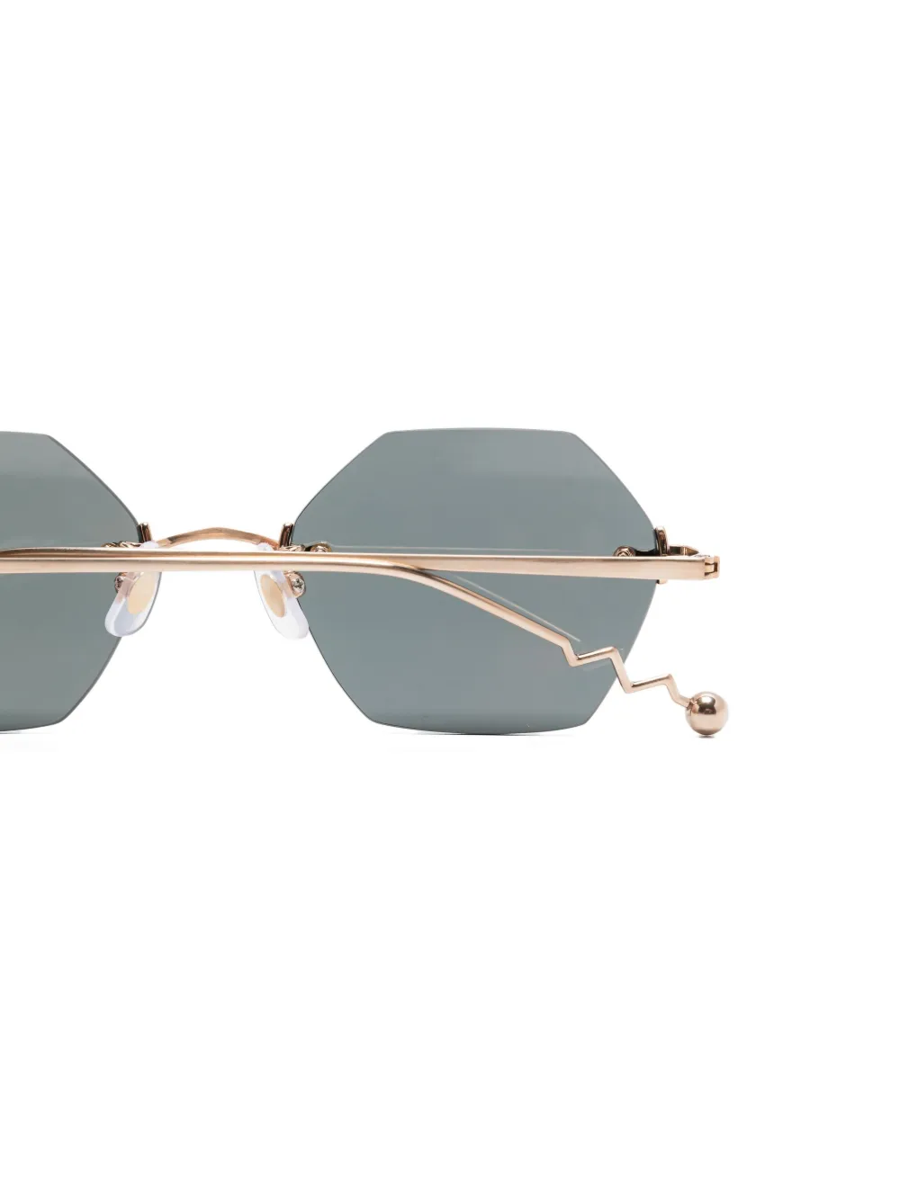 Megane and Me Luca geometric-frame sunglasses Zilver