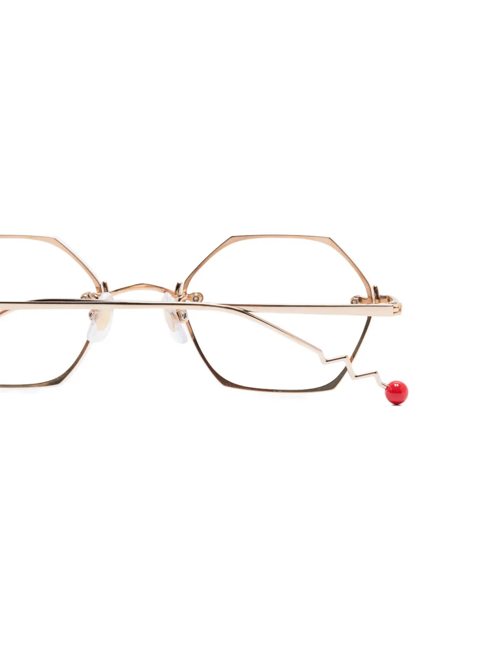 Megane and Me Zonnebril met schildpadschild-design Goud