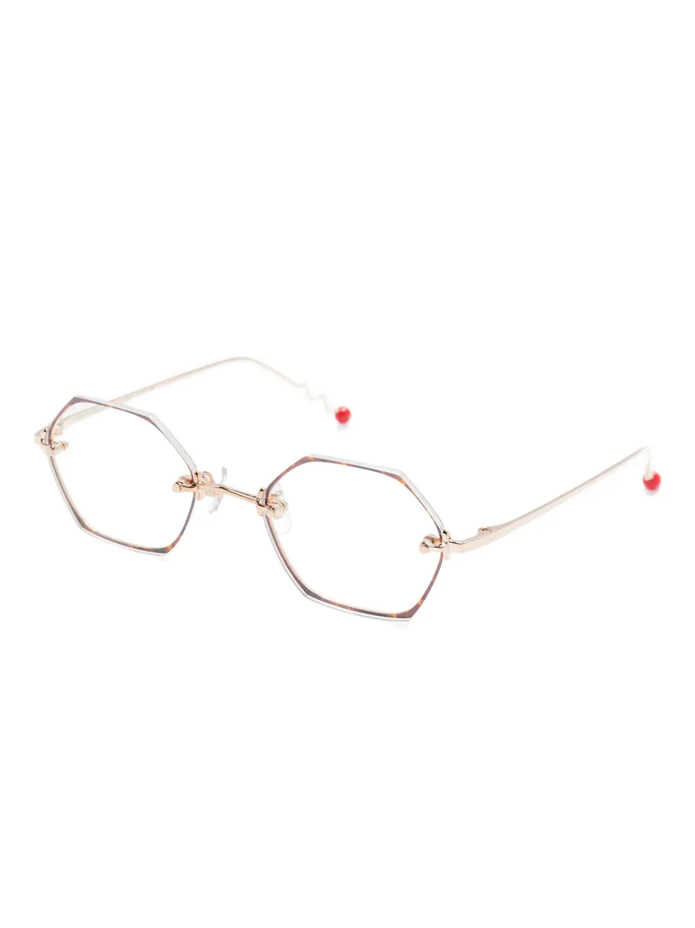 Megane and Me Zonnebril met schildpadschild-design Goud
