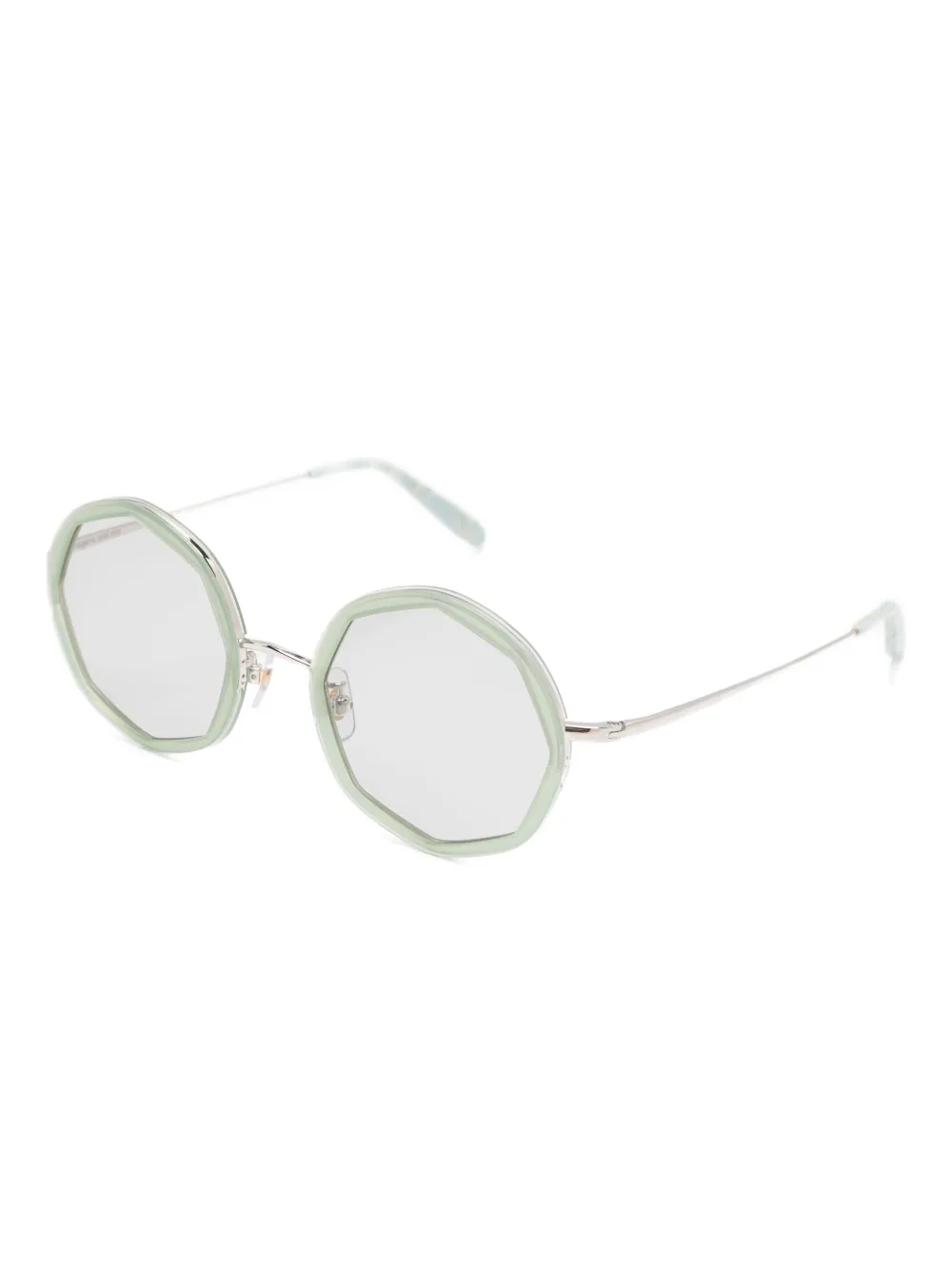 Megane and Me Edie geometric-frame sunglasses Groen