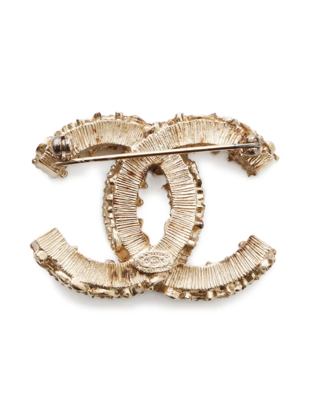 CHANEL Pre-Owned 2013 interlocking CC mark enamel brooch | Image 2