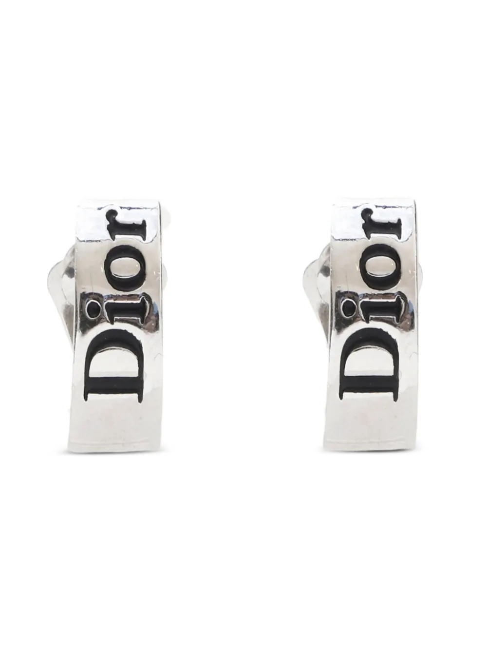 Christian Dior Pre-Owned 1990-2000s ロゴ イヤリング - シルバートーン Christian Dior Pre-Owned 1990-2000s ロゴ イヤリング - シルバートーン