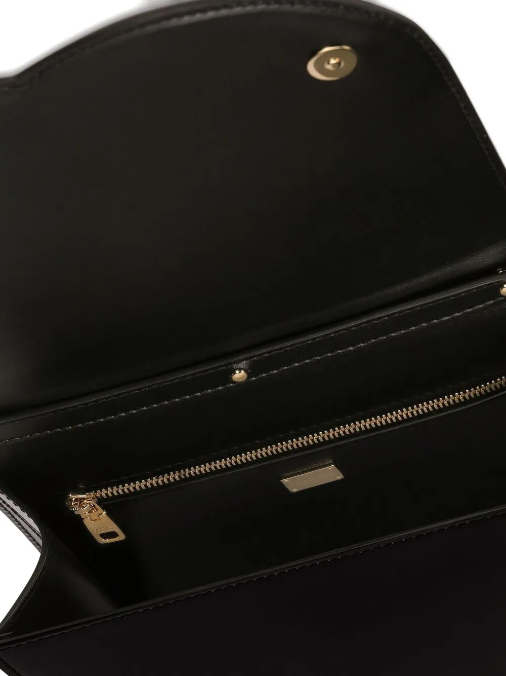 Dolce & Gabbana Dg Logo Patent Leather Cross Body Bag