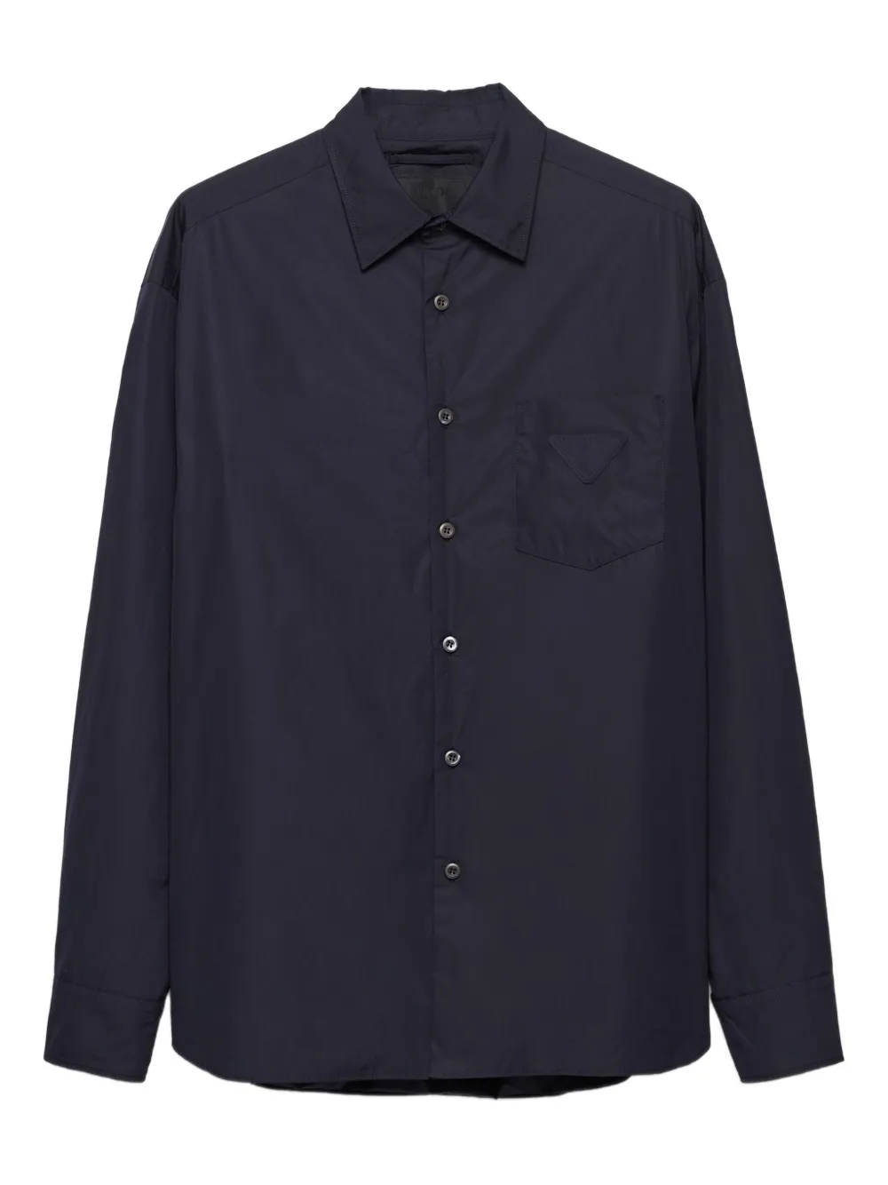 Prada Overhemd met opgestikte zak en klassieke kraag Blauw