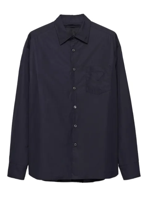 Prada patch-pocket classic-collar shirt