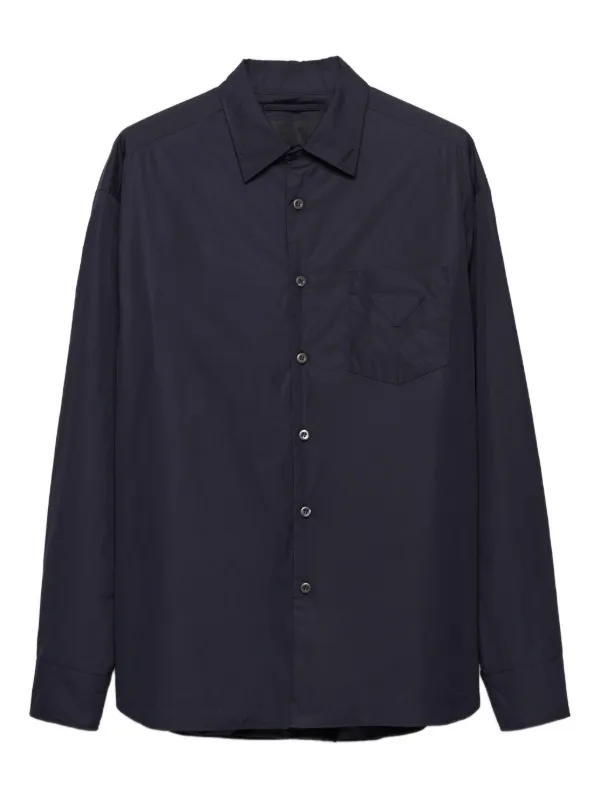 Prada パッチポケット シャツ | ブルー | FARFETCH JP Prada パッチポケット シャツ | ブルー | FARFETCH JP