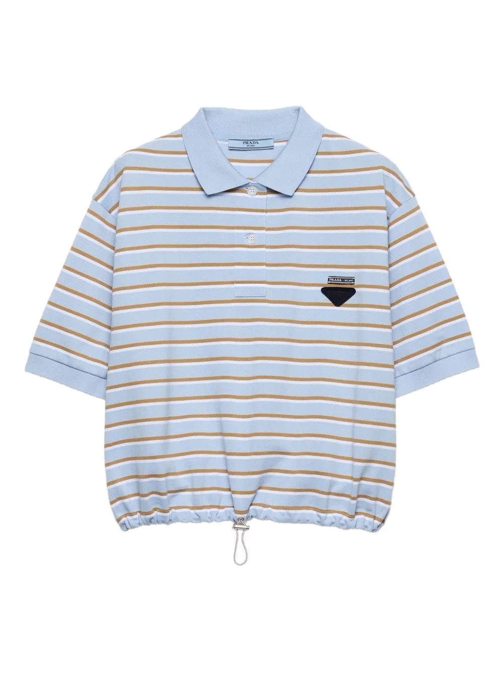 Prada Gestreept poloshirt Blauw