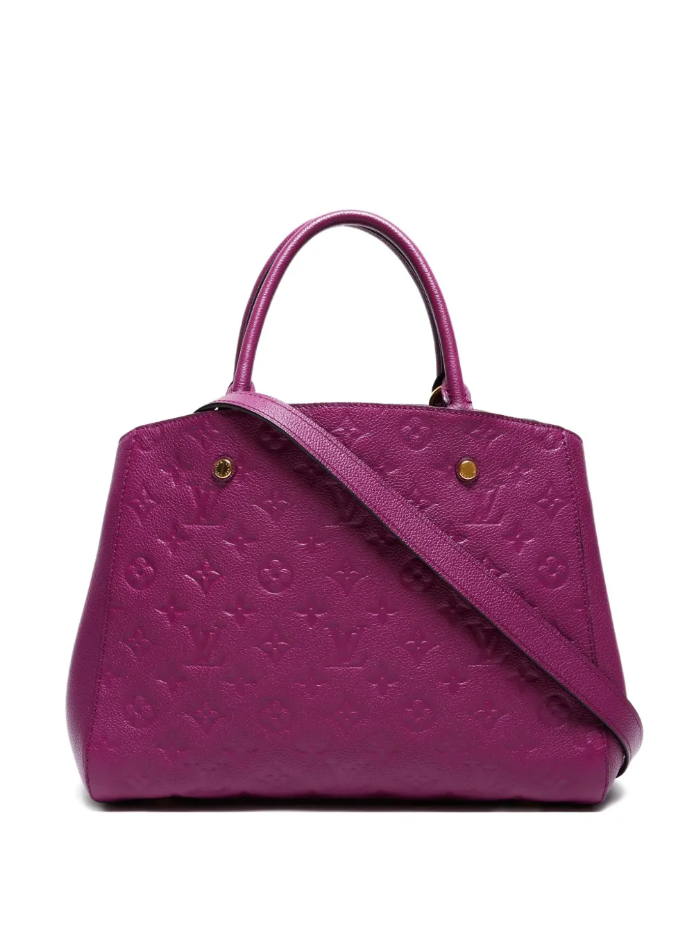 Louis Vuitton Pre-Owned 2014 モンテーニュ MM アンプラント ハンドバッグ - パープル Louis Vuitton Pre-Owned 2014 モンテーニュ MM アンプラント ハンドバッグ - パープル