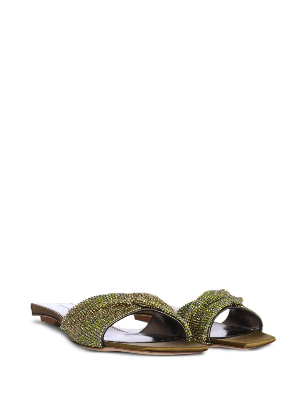 Benedetta Bruzziches Golrarda embellished square-toe slides | Image 2