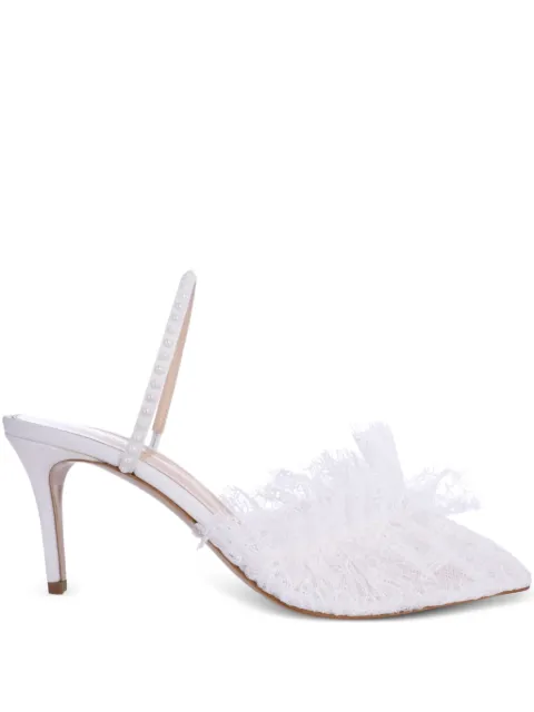 Andrea Wazen  75mm France lace mules