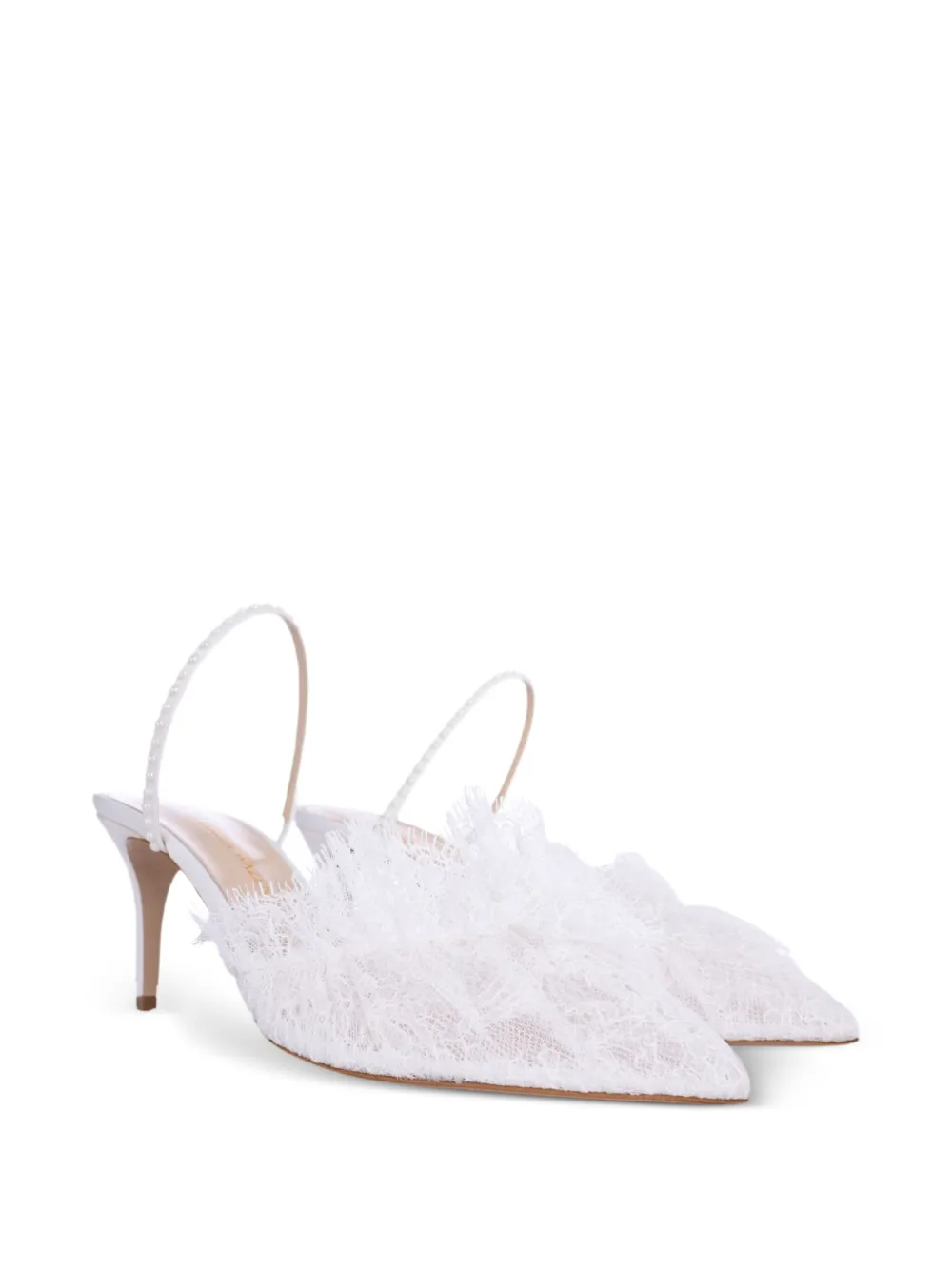 Andrea Wazen  75mm France lace mules | Heeled Mules | Image 2