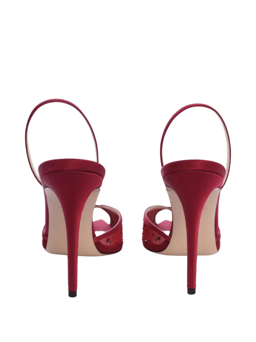 Andrea Wazen 105mm Katy slingback pumps Red