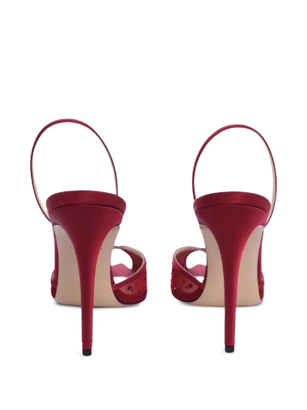 Andrea Wazen 105 mm Katy slingback pumps Rood