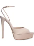 Andrea Wazen 150mm Loulou platform stiletto pumps - Neutrals