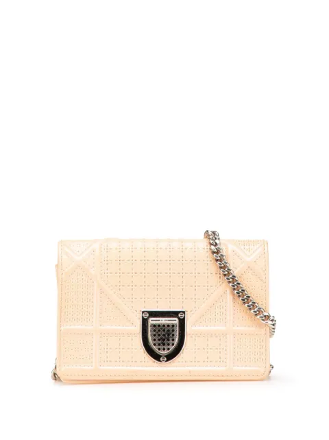 Christian Dior Pre-Owned شنطة كروس 'بايبي مايكروكاناج ديوراما' لامعة بقلاب 2016