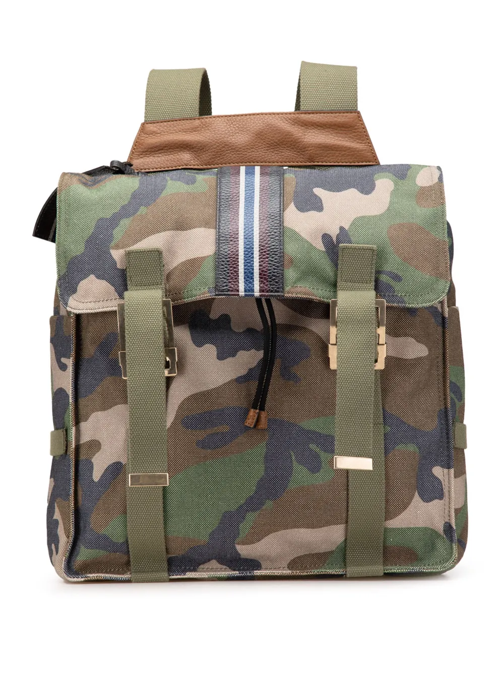 Valentino Garavani Pre-Owned 2000-2017 Canvas Camouflage backpack | Brown | Image 1