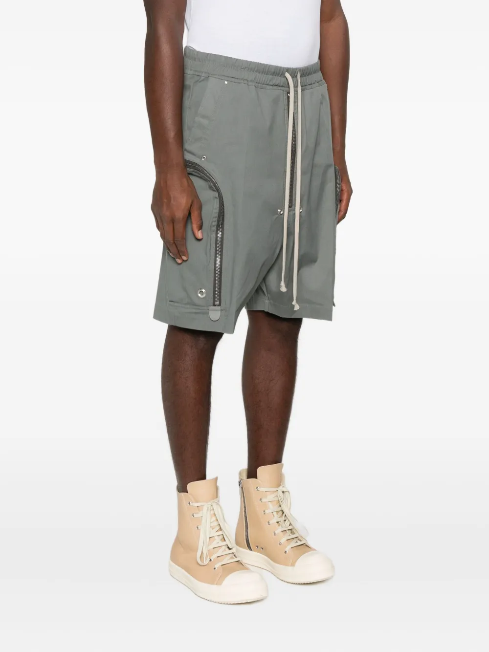 Rick Owens Shorts met ritsdetail Grijs