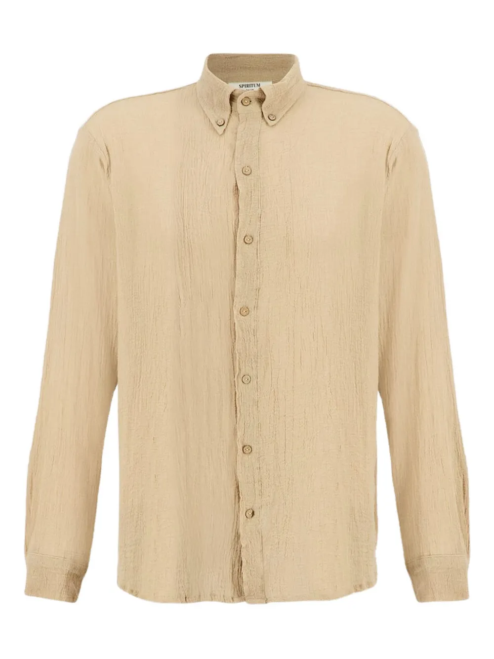 SPIRITUM TULUM button-down collar long-sleeve shirt | Neutrals | Image 1
