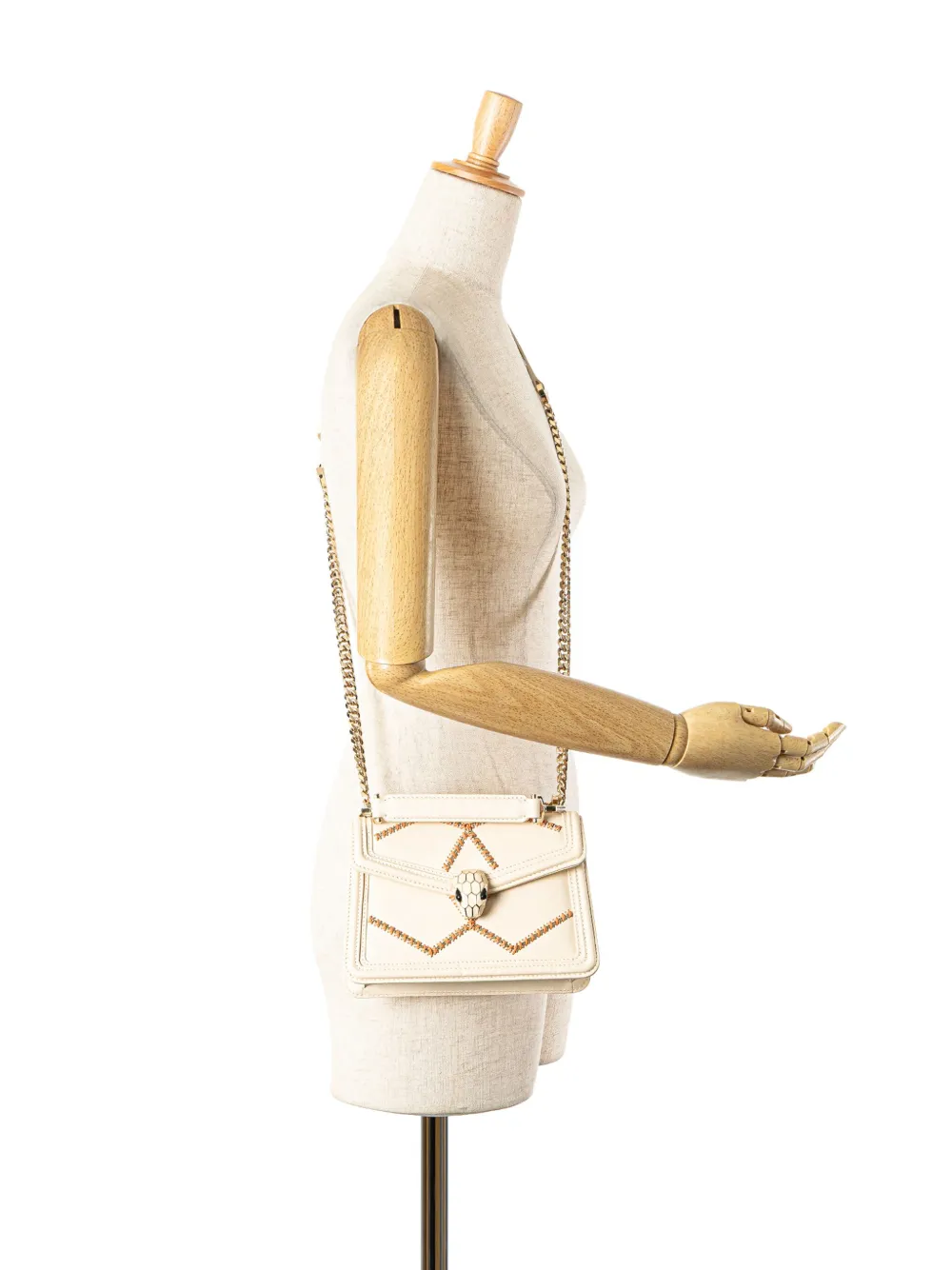 Bvlgari Pre-Owned 2000-2024 Leather Serpenti Forever Whipstitched satchel | Pre-Owned | Image 2